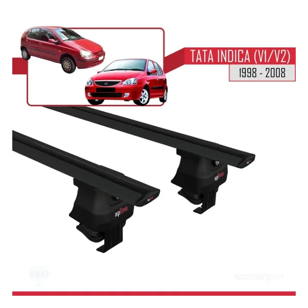 Tata Indica V1/v2 1998-2008 Arası İle Uyumlu Ace-4 Ara Atkı Tavan Barı Siyah - Görsel 4