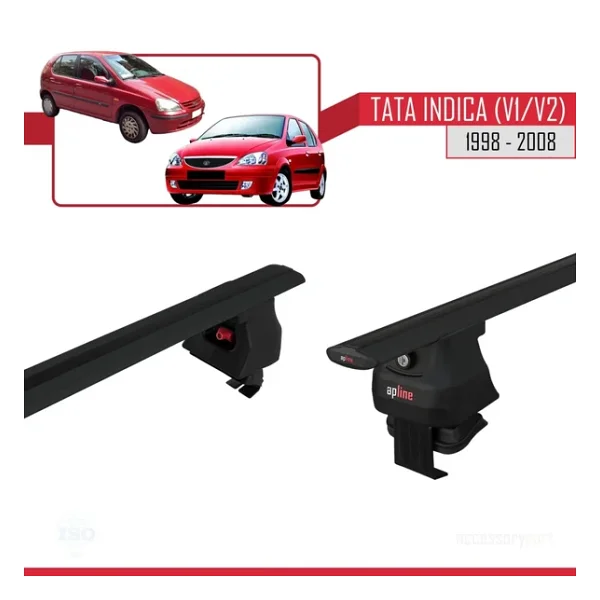 Tata Indica V1/v2 1998-2008 Arası İle Uyumlu Ace-4 Ara Atkı Tavan Barı Siyah - Görsel 5