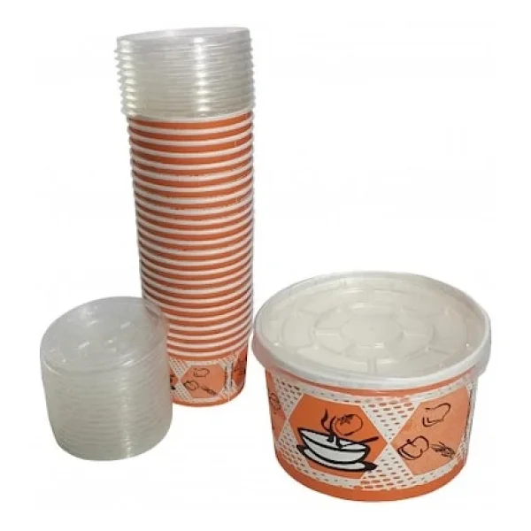 Karton Kase Kapaklı 16 Oz 50 Li Paket - Görsel 3