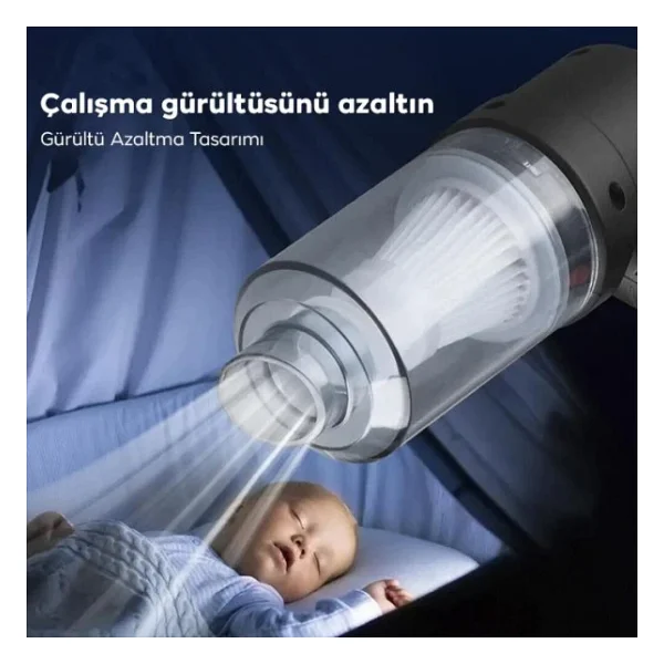 Ally ST-6644 Şarjlı Üflemeli Mini Araç Süpürgesi - Görsel 6