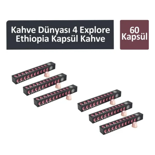 Kahve Dünyası Kahve Dünyası 4 Explore Ethiopia Kapsül Kahve 60 Kapsül - Görsel 2