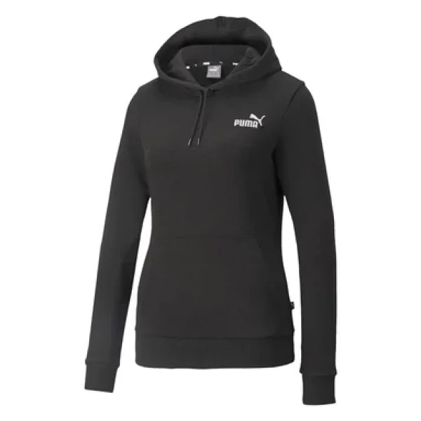 Puma Ess+ Embroidery - Kadın Siyah Kapüşonlu Spor Sweatshirt - 848332 01 - Görsel 2