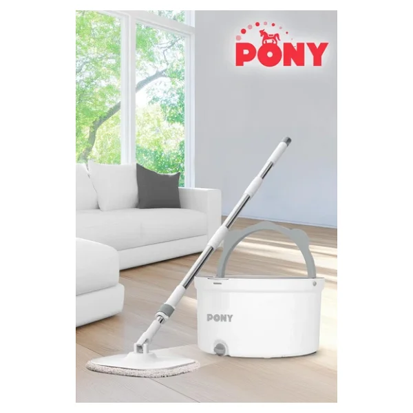 Pony Mop Temiz ve Kirli Su Ayırma Özelliği Otomatik Temizlik Seti - Görsel 5