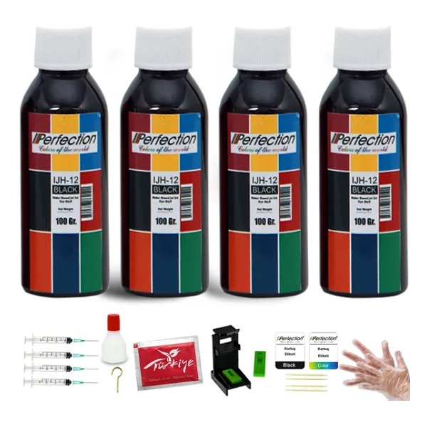 Perfection HP 21/22 Kartuş Uyumlu Dolum Seti 4 x 100 ML - Görsel 2