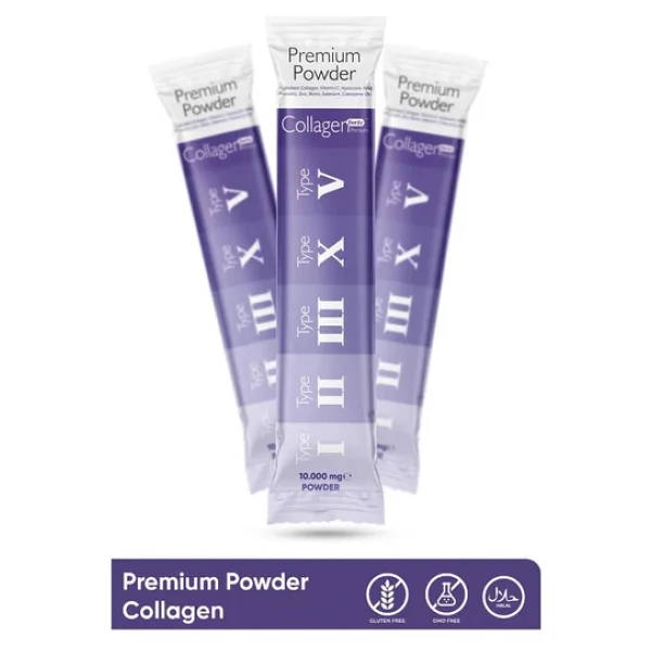 Collagen Forte Premium Powder (Toz) 5 Tip Kolajen 10.000Mg X 30 Şase, Orman Meyveli Aroma - Görsel 4