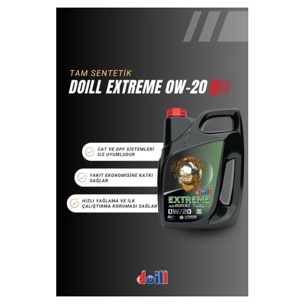 Doill Extreme 0W-20 C3 4 lt Tam Sentetik Motor Yağı - 2026 - Görsel 3