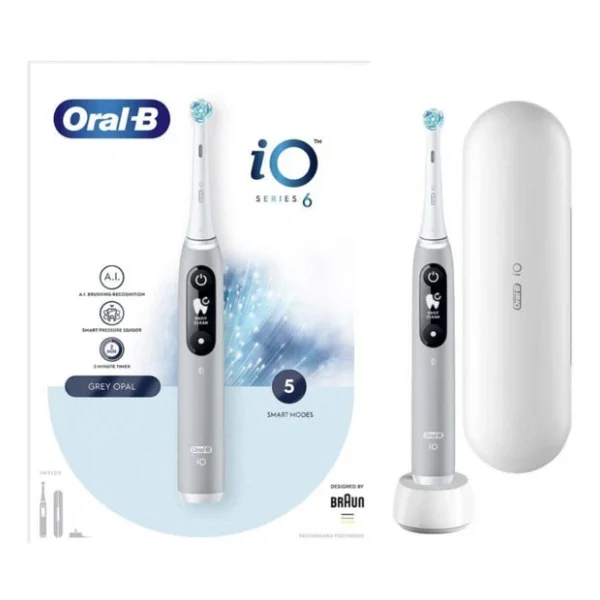 Oral-B iO 6 Gri Şarjlı Diş Fırçası - Görsel 3