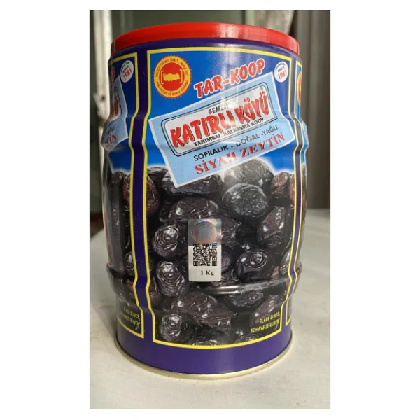 Katırlı Köyü 1 kg Hazır Kahvaltılık Siyah Zeytin - Görsel 3