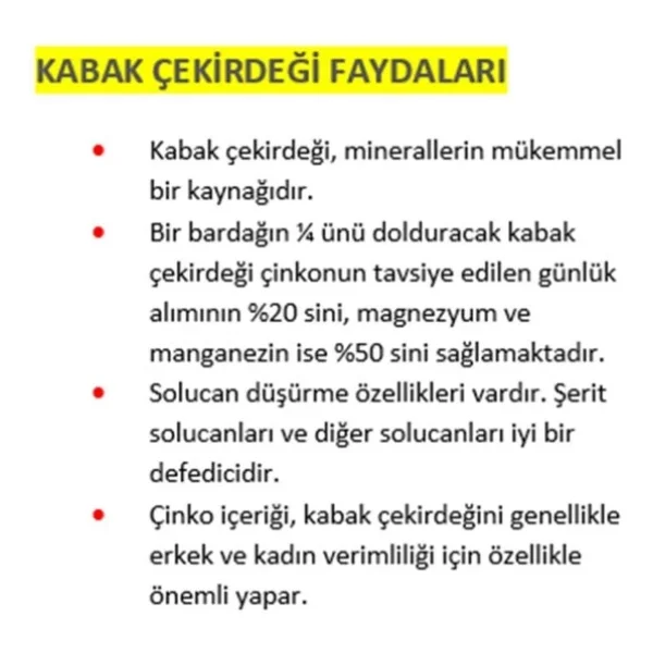 Tuğba Kuruyemiş Tuzlu Kabak Çekirdeği 500 gr - Görsel 6