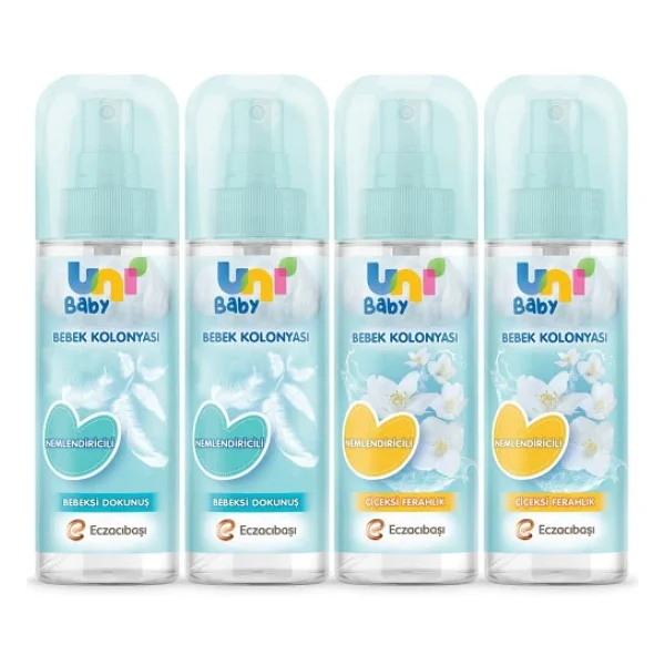 Uni Baby Bebek Kolonyası Bebeksi Kokular + Çiçeksi Kokular 4'lü - Görsel 4