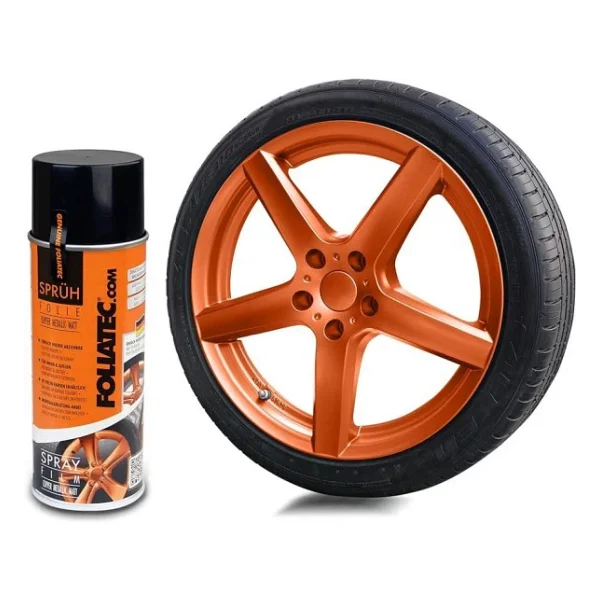 Foliatec Jant Metal Sprey Folyo Yuzey Kaplama Seti 2X400ml. Metalik Bakir Mat - Görsel 2