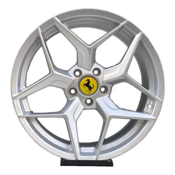 Jant Göbek Arma Ferrari Sticker 4'lü Set - Görsel 4