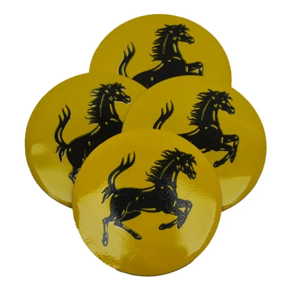 Jant Göbek Arma Ferrari Sticker 4'lü Set - Görsel 3