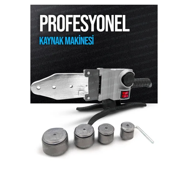 Proxtech Ağır Hizmet Çift Residans Isı Ayarlı Pprc Plastik Boru Kaynak Makinesi Çantalı Pro Makaslı Set - Görsel 3