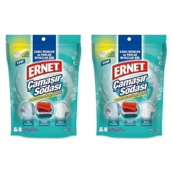Ernet 2 kg 2'li Paket Çamaşır Sodası - Görsel 2