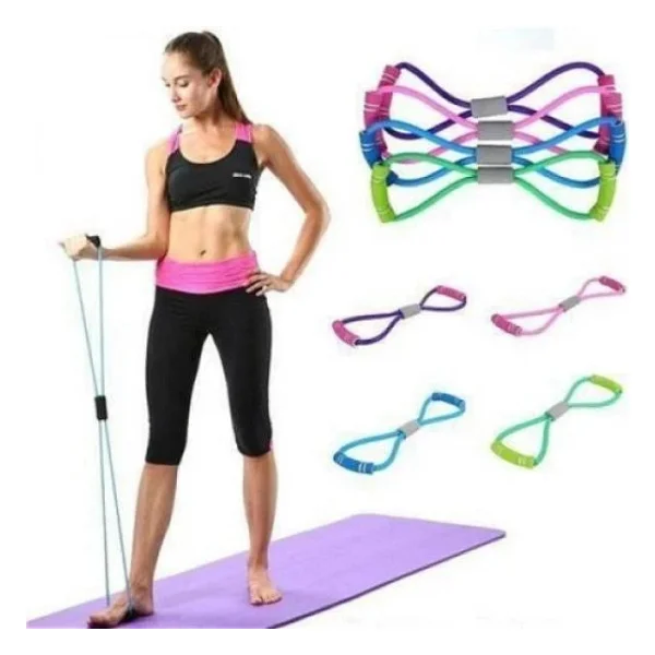 Pilates Egzersiz Direnç Lastiği - Kırmızı - Görsel 8