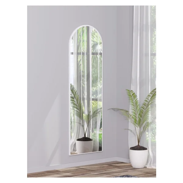 nysamo Beyaz Antre Koridor Konsol Duvar Salon Banyo wc Ofis Çocuk Yatak Odası Boy Ayna 120x40 cm - Görsel 2