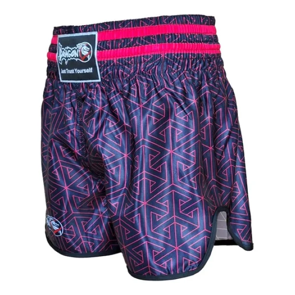 Dragondo Mt3442 Muay Thai Şortu Kick Boks Şort Neon Pembe Dijital Baskılı Şort - Görsel 6