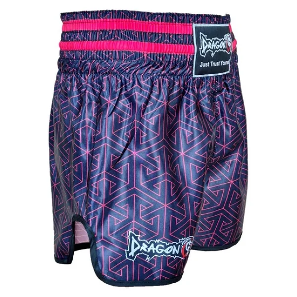 Dragondo Mt3442 Muay Thai Şortu Kick Boks Şort Neon Pembe Dijital Baskılı Şort - Görsel 5
