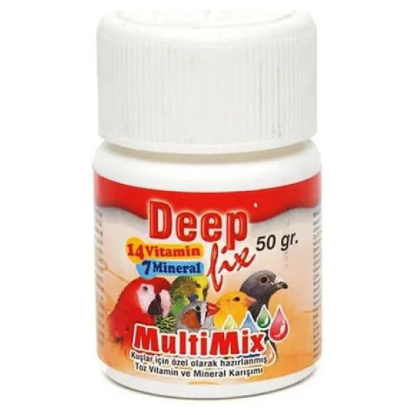 Deep Fix Multimix 50 gr Kuşlar için Toz Vitamin - Görsel 5