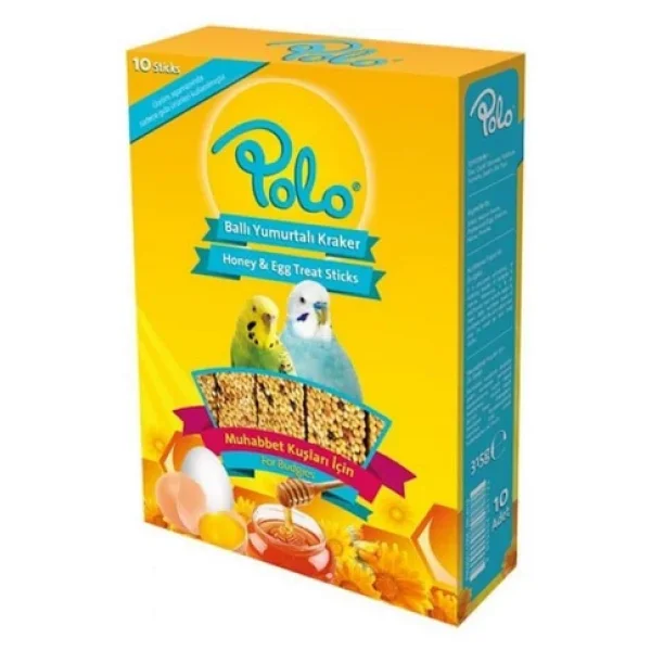 Polo Ballı Yumurtalı Muhabbet Kuşu Krakeri 10lu Paket - Görsel 2