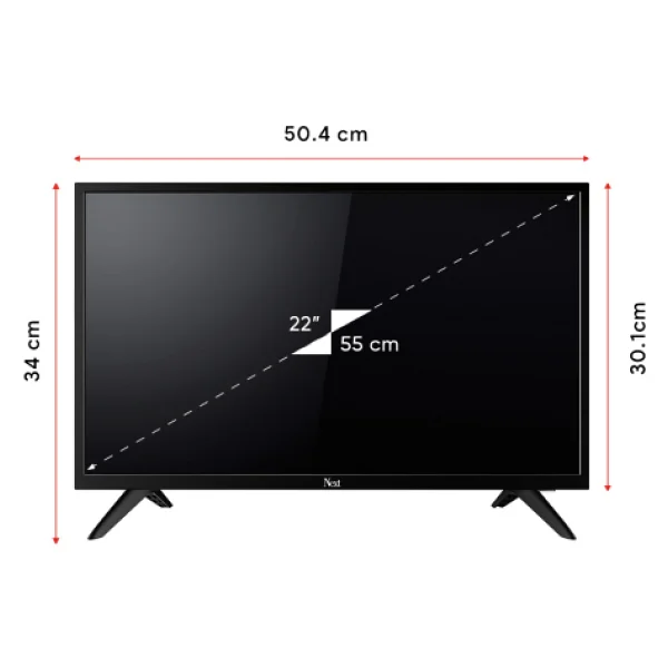 Next YE-22020KT Full HD 22" 55 Ekran Uydu Alıcılı LED TV - Görsel 7