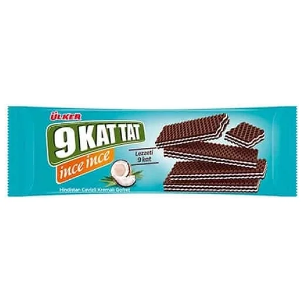 Ülker 9 Kat Tat İnce Hindistan Cevizli 114 gr Gofret - Görsel 2