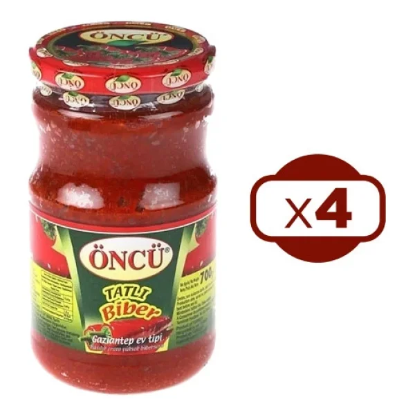 Öncü Biber Salçası Tatlı 700 Gr Cam X 4 Adet - Görsel 3