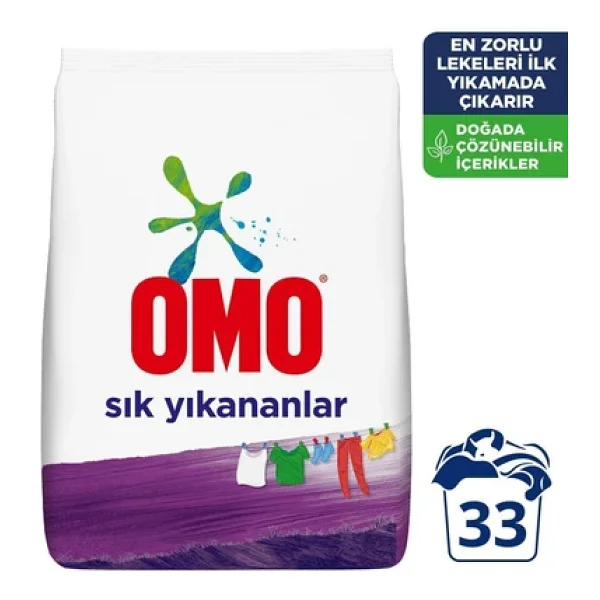 Omo Sık Yıkananlar Beyazlar ve Renkliler için 5 kg Toz Deterjan - Görsel 5