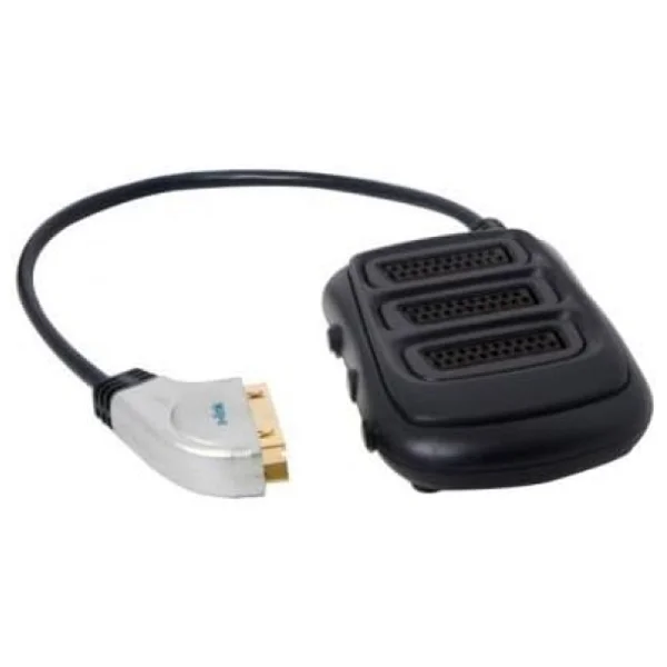 S-Link Slx-Sc35 Scart To 3 Scart Çoklayıcı Metal Kasa Altın Uçlu Kablo - Görsel 3