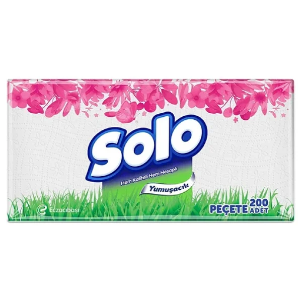Solo 200'lü 3 Adet Kağıt Peçete - Görsel 4