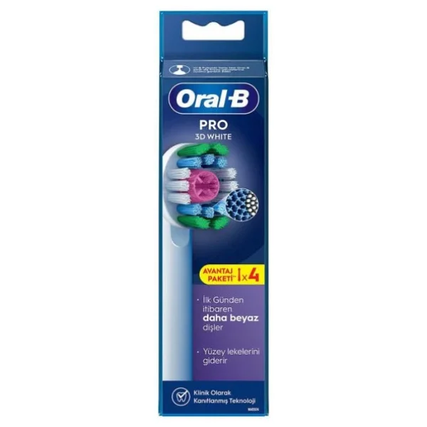 Oral-B Pro 3D White X-Filament 4'lü Diş Fırçası Başlığı - Görsel 7