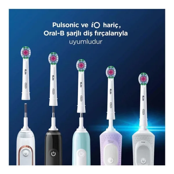 Oral-B Pro 3D White X-Filament 4'lü Diş Fırçası Başlığı - Görsel 8