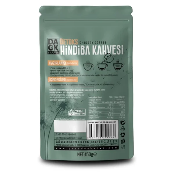 Hindiba Kahvesi Detox Kahve 150G - Görsel 3