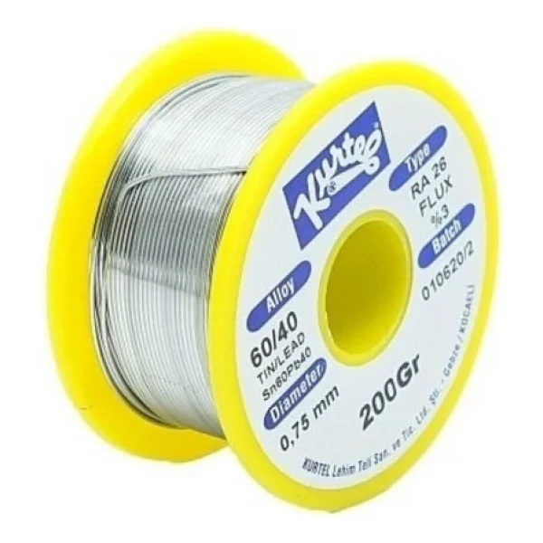 Kurtel 60/40 200 gr 0.75 mm Lehim Teli - Görsel 4