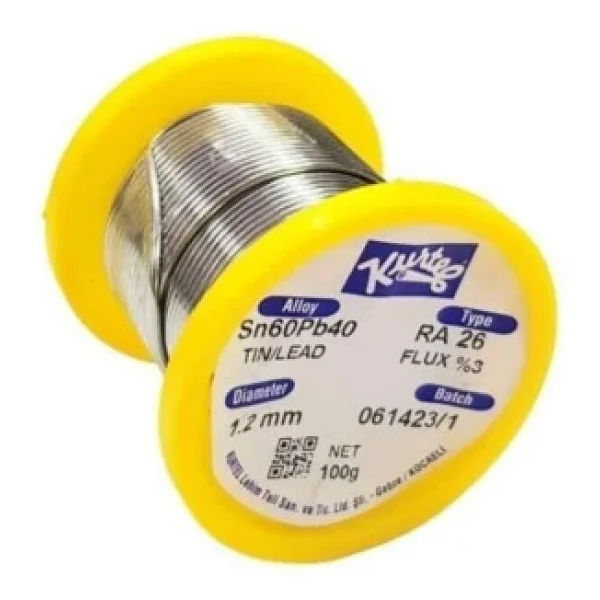 Kurtel 1.2mm 100gram Lehim Teli Sn60pb40 - Görsel 2