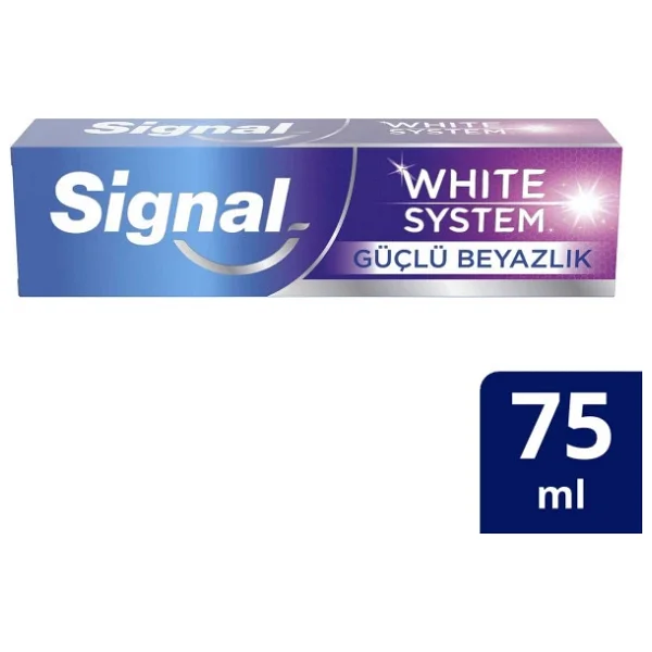 Signal White System Güçlü Beyazlık 75 ml Florürlü Diş Macunu - Görsel 5