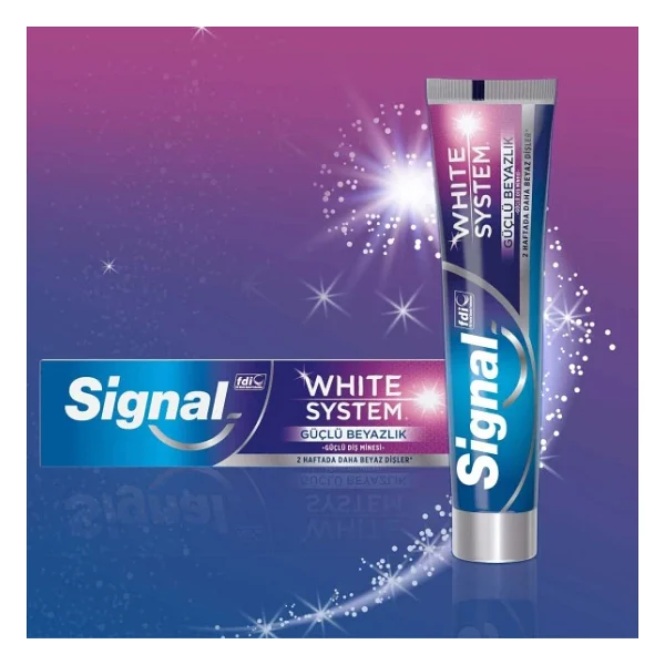Signal White System Güçlü Beyazlık 75 ml Florürlü Diş Macunu - Görsel 7