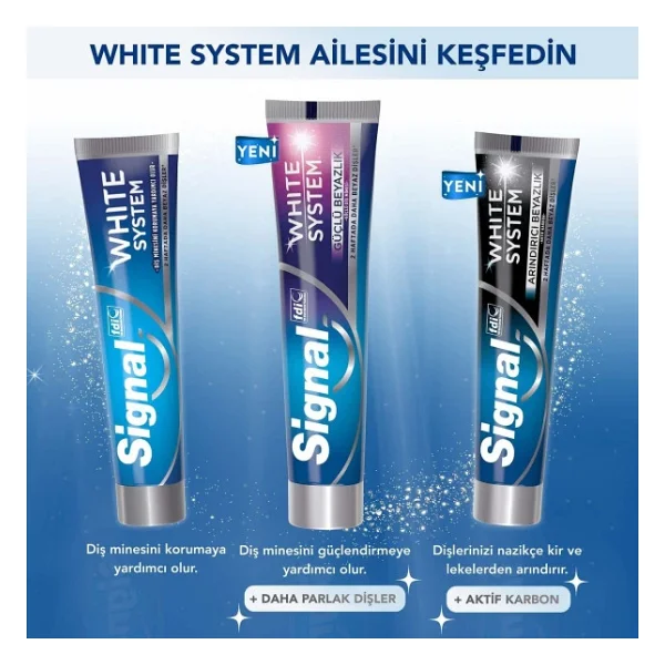 Signal White System Güçlü Beyazlık 75 ml Florürlü Diş Macunu - Görsel 10