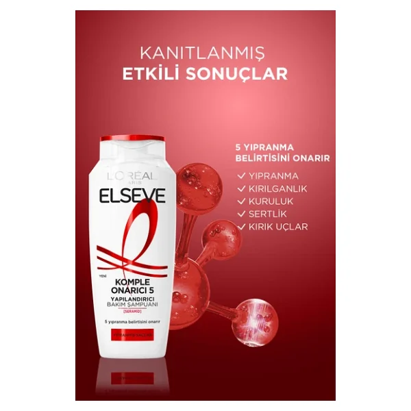 L'Oreal Paris Elseve Komple Onarıcı 5 Yapılandırıcı 360 ml Şampuan - Görsel 7