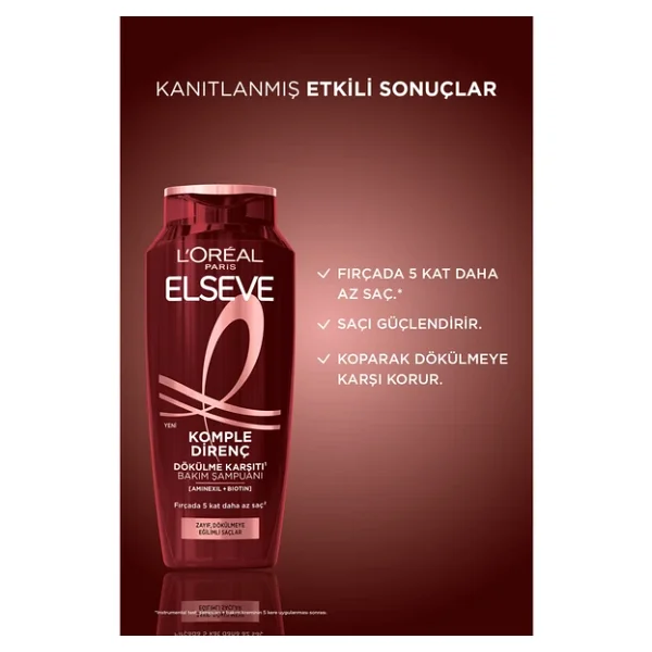 L'Oreal Paris Elseve Komple Direnç 360 ml Saç Dökülmesine Karşı Şampuan - Görsel 6