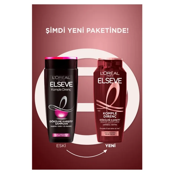 L'Oreal Paris Elseve Komple Direnç 360 ml Saç Dökülmesine Karşı Şampuan - Görsel 8