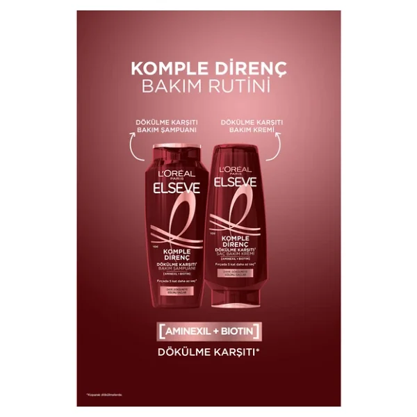 L'Oreal Paris Elseve Komple Direnç 360 ml Saç Dökülmesine Karşı Şampuan - Görsel 7