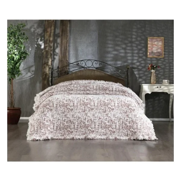 Puffy Pamuk Çift Kişilik Tek Battaniye 200X220 Bordo - Görsel 2
