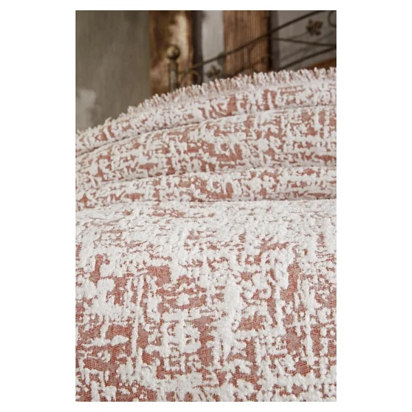Puffy Pamuk Çift Kişilik Tek Battaniye 200X220 Bordo - Görsel 4