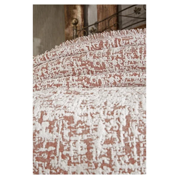 Puffy Pamuk Çift Kişilik Tek Battaniye 200X220 Bordo - Görsel 5