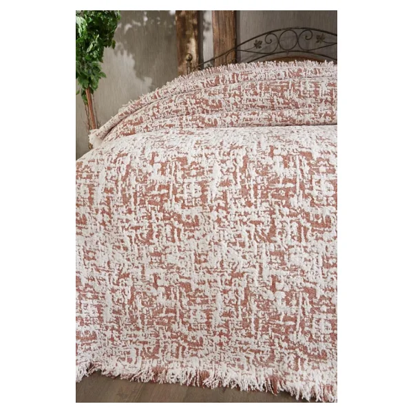 Puffy Pamuk Çift Kişilik Tek Battaniye 200X220 Bordo - Görsel 6