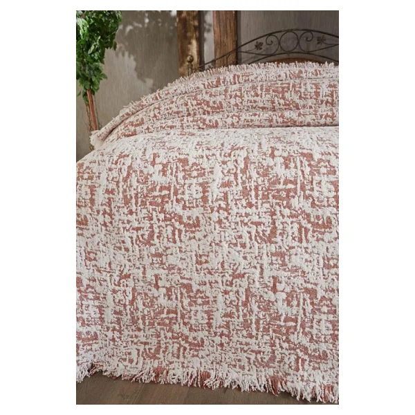 Puffy Pamuk Çift Kişilik Tek Battaniye 200X220 Bordo - Görsel 7