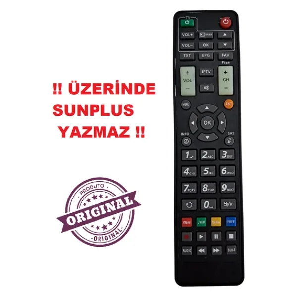 Sunplus Astra-Space ORJİNAL KUMANDA - Görsel 2