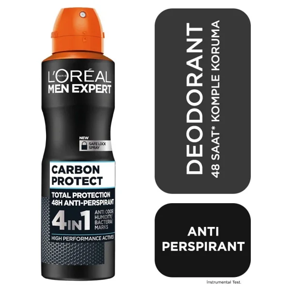 L'Oreal Paris Men Expert Carbon Protect 150 ml Erkek Deodorant - Görsel 4